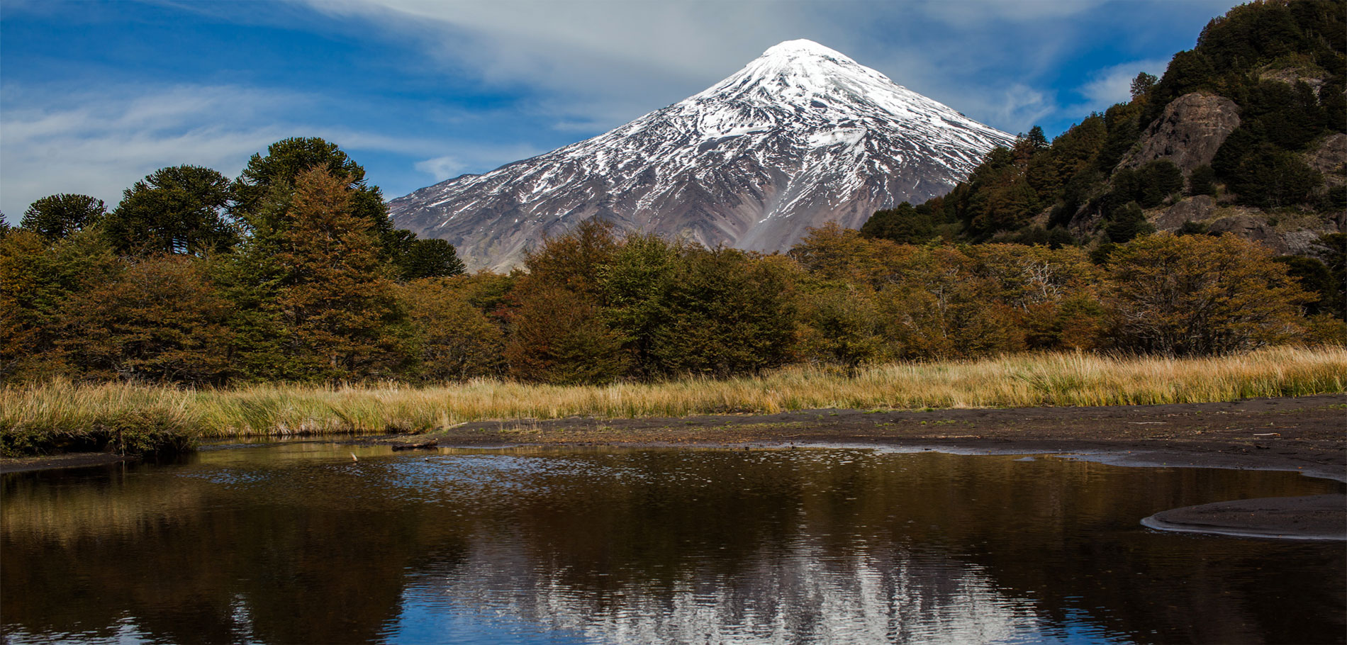 Lago Huechulafquen y Volcán Lanín - 1
